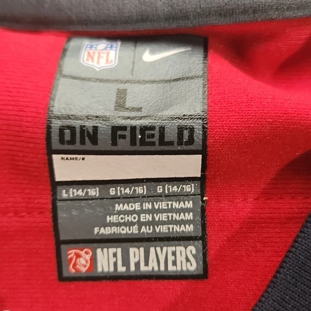 NFL Nike Houston Texans Watt jersey #99 youth Large red On field jersey